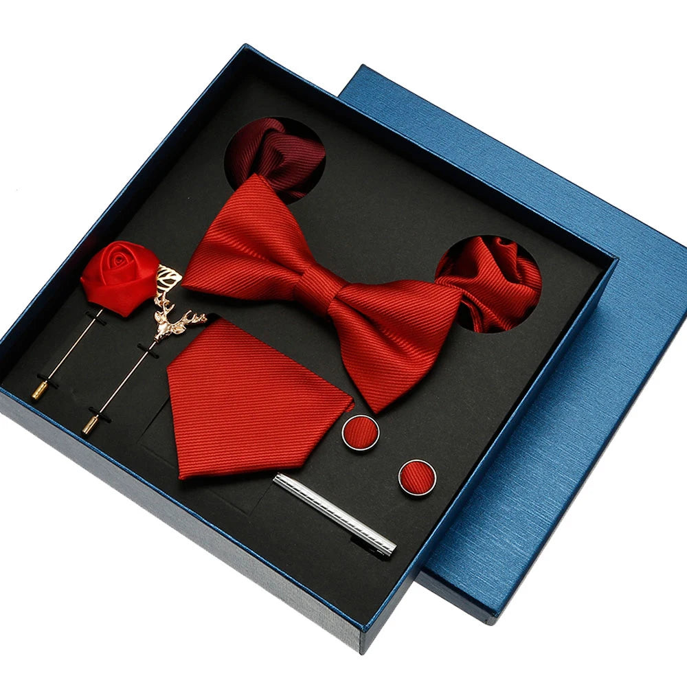 Coffret homme 8 pièces, cravate et accessoires – CLEVI Paris