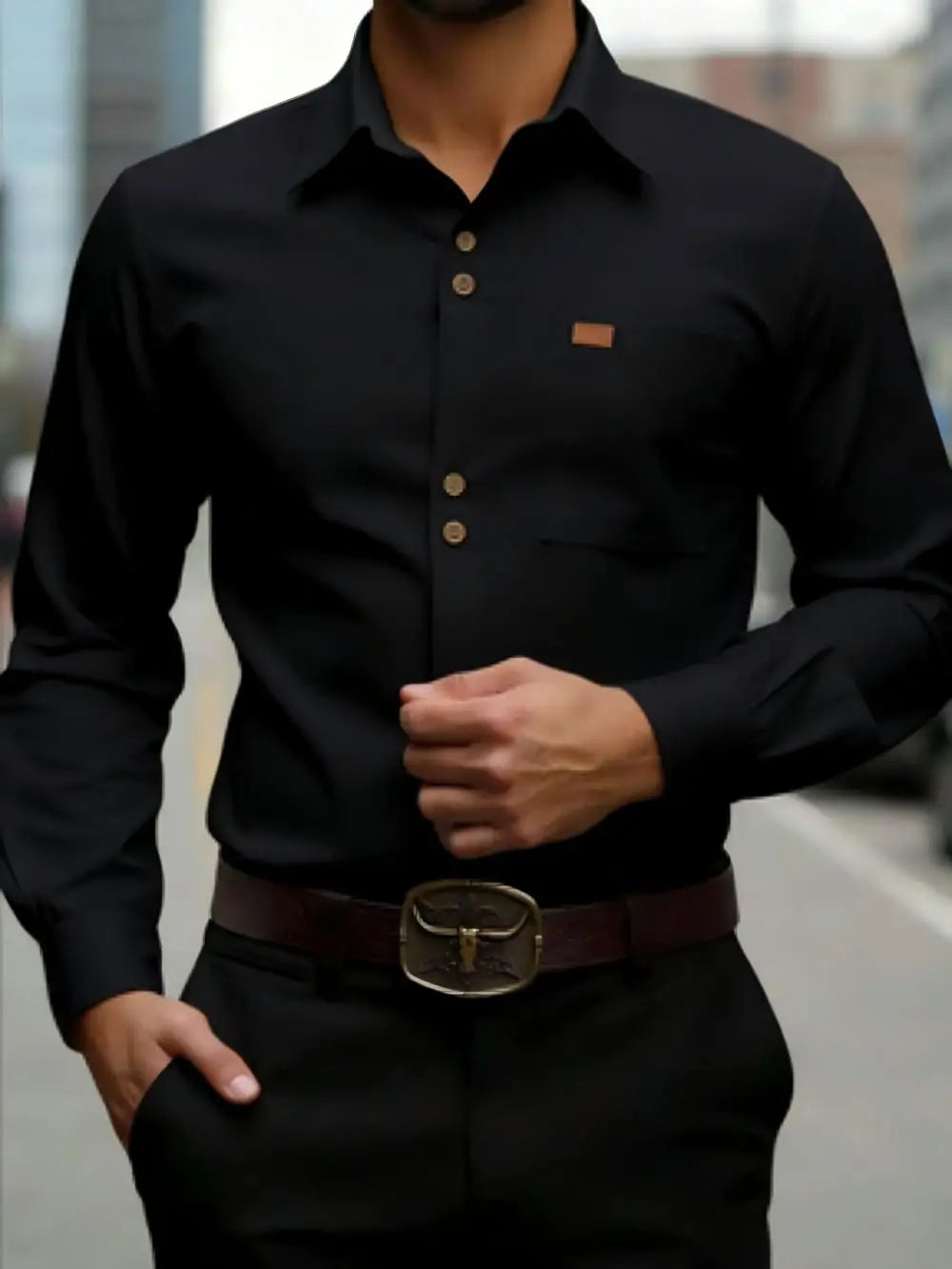 Chemise homme formelle en soie – CLEVI Paris