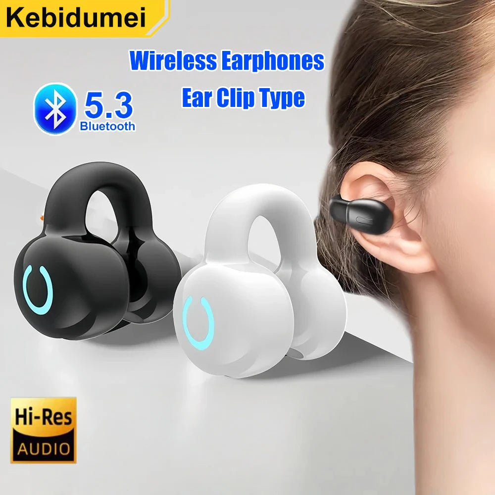 Écouteur Mono Clip-Ear Bluetooth 5.3 Sport HiFi – CLEVI Paris