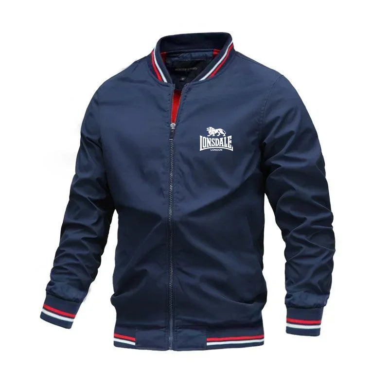 Veste Homme Coupe-Vent Légère Col Montant Zipper Streetwear Printemps Automne – CLEVI Paris