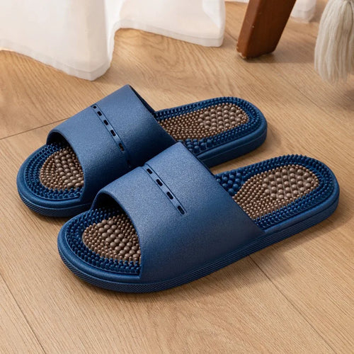 Chaussons Massage Homme – Semelle Acupression Antidérapante Intérieur Salle de Bain Été Pointures 40–45 – CLEVI Paris