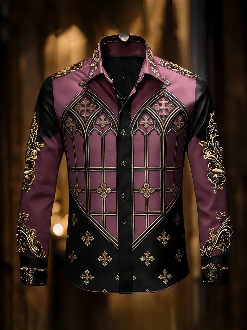 Chemise Homme à Motif Artistique 3D – CLEVI Paris