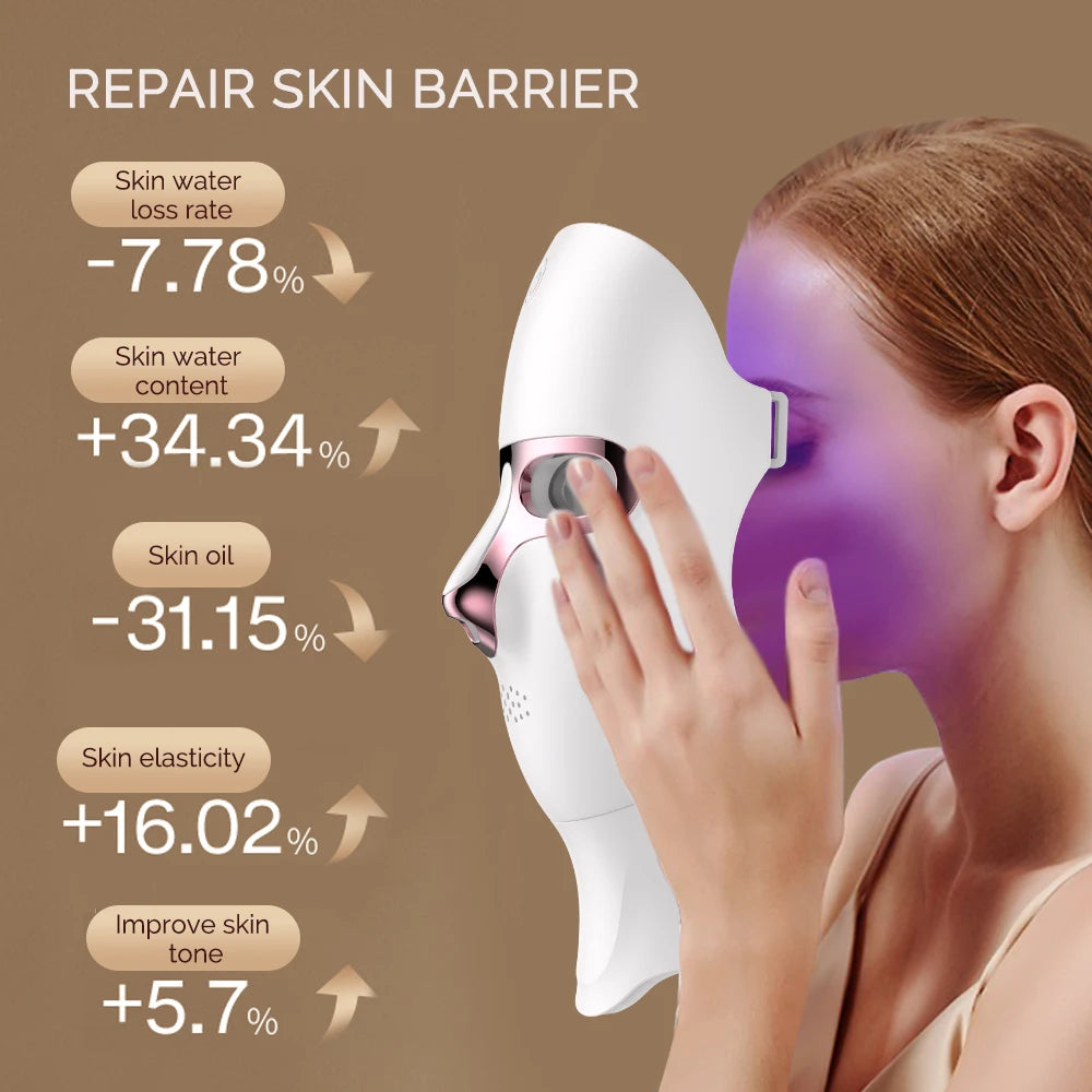 Masque LED visage et cou rechargeable – CLEVI Paris