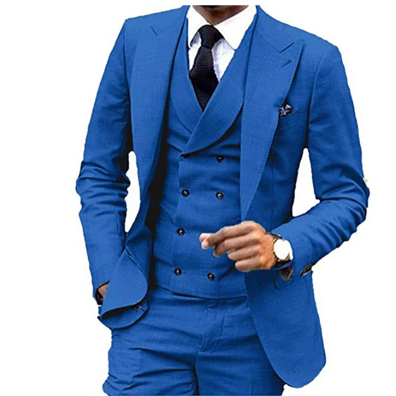 Costume homme 3 pièces, veste, gilet et pantalon – CLEVI Paris