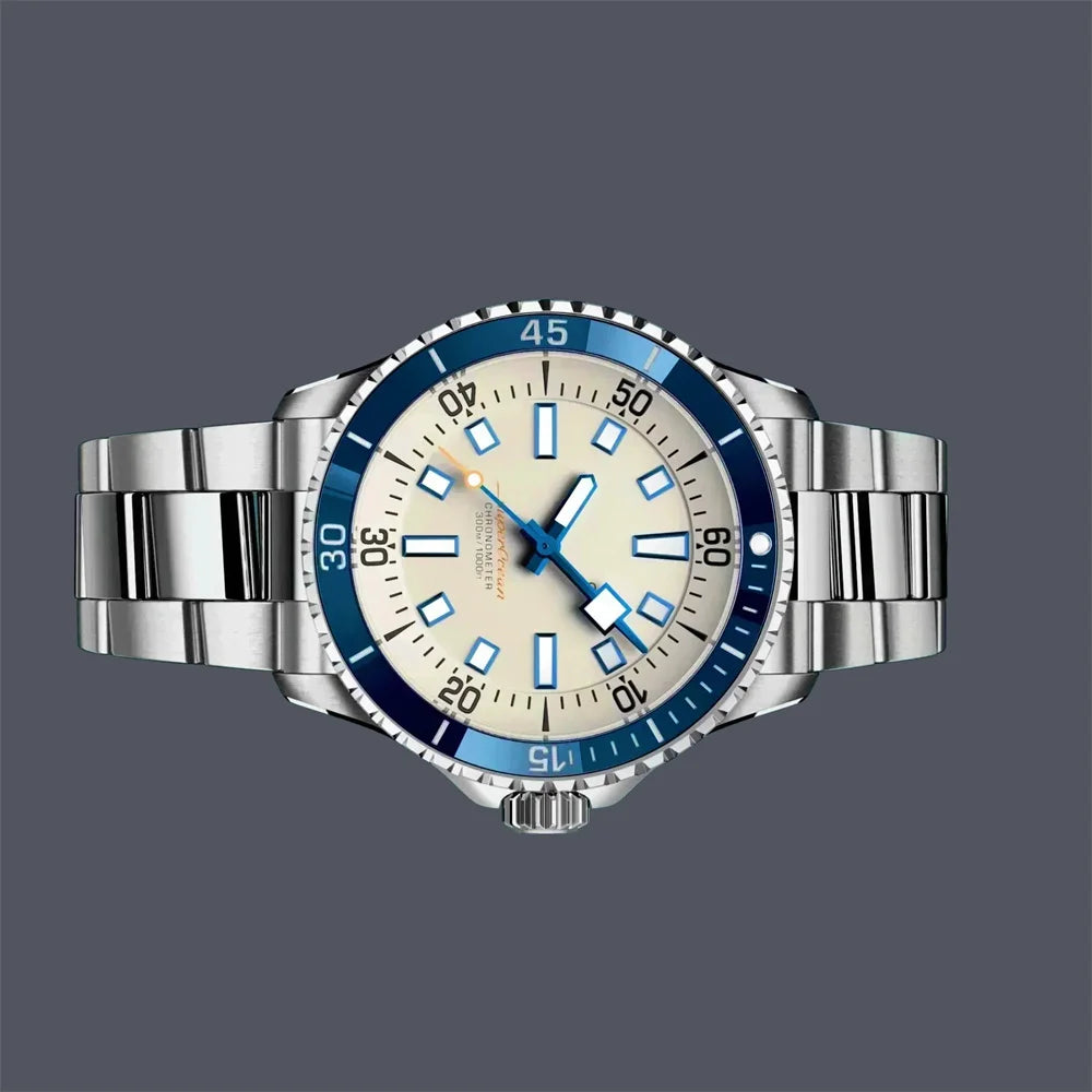 Montre Homme Automatique Luxe Acier Verre Saphir Couronne Vissée Cytupr – CLEVI Paris