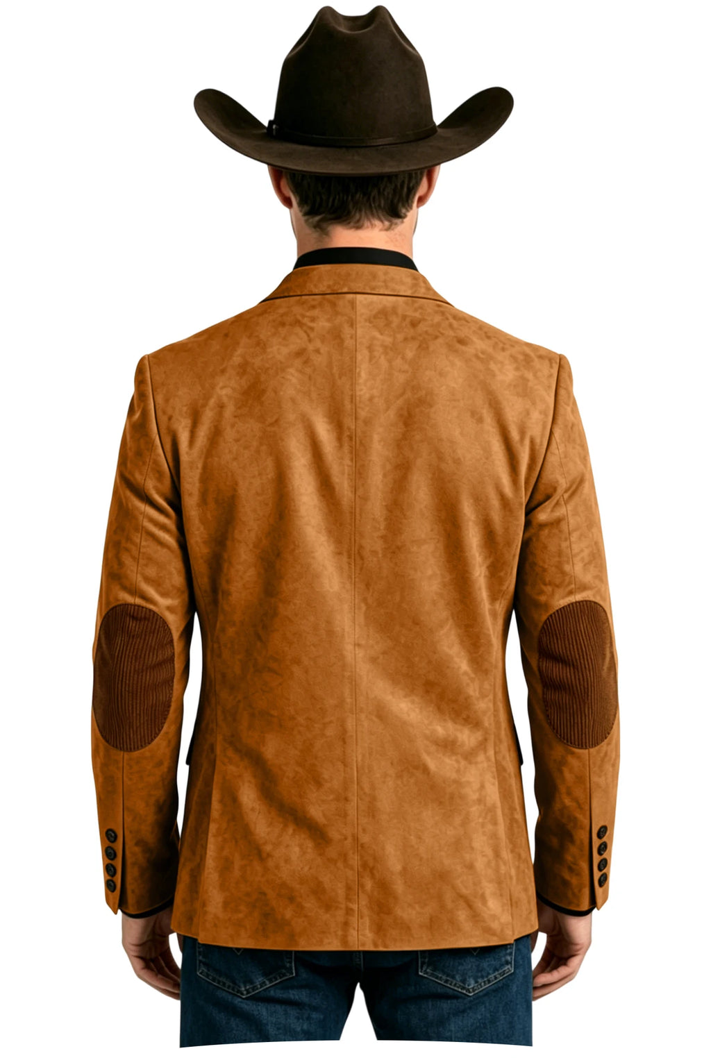 Blazer homme effet daim style western – CLEVI Paris
