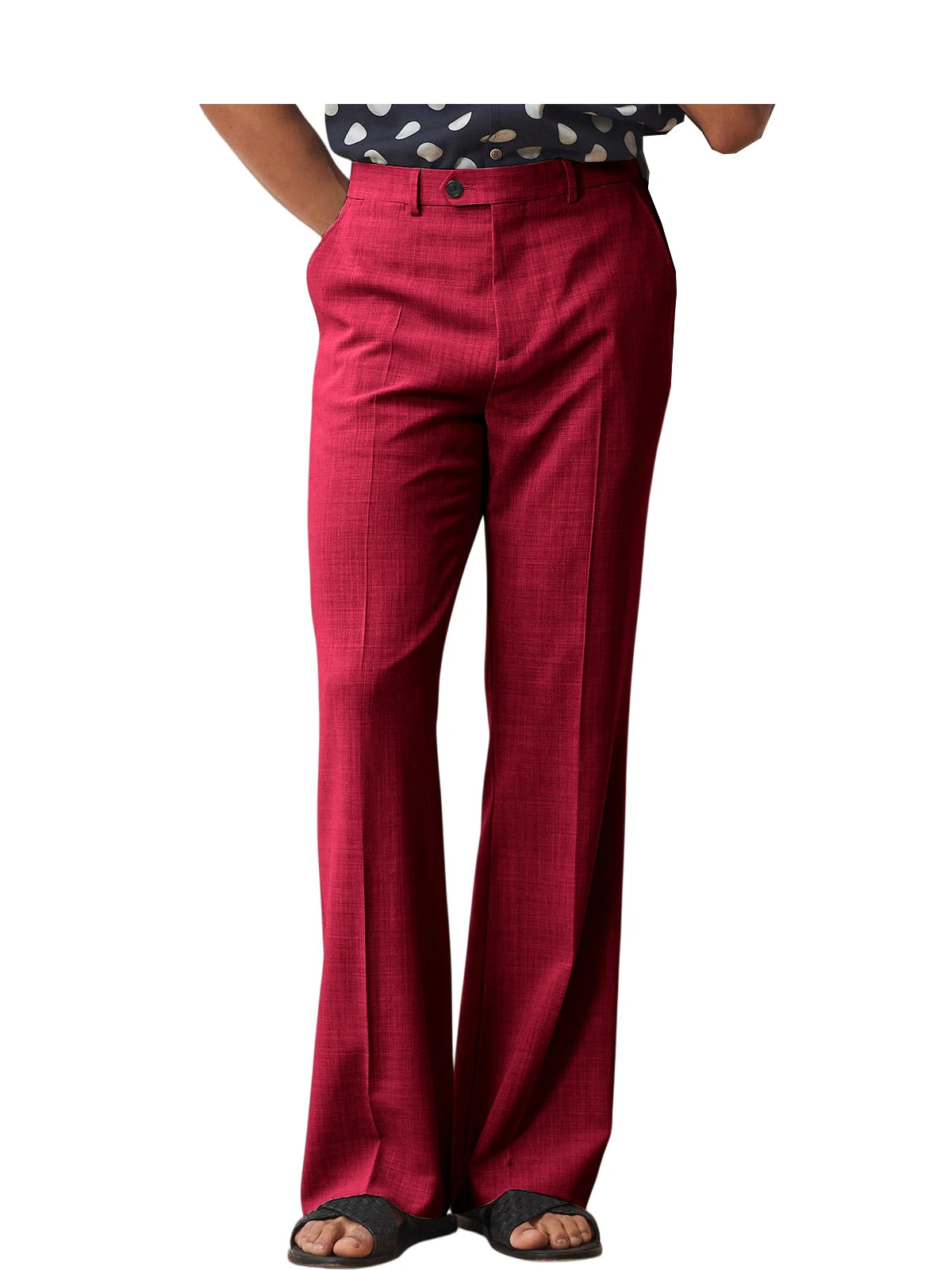 Pantalon homme habillé micro-évasé – CLEVI Paris