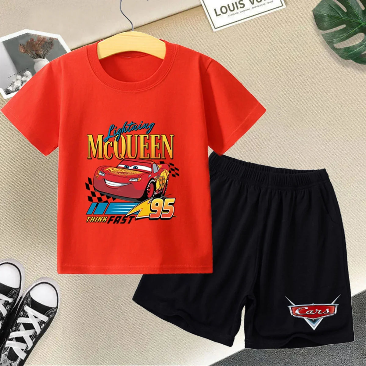Ensemble enfant Cars T-shirt et short – CLEVI Paris