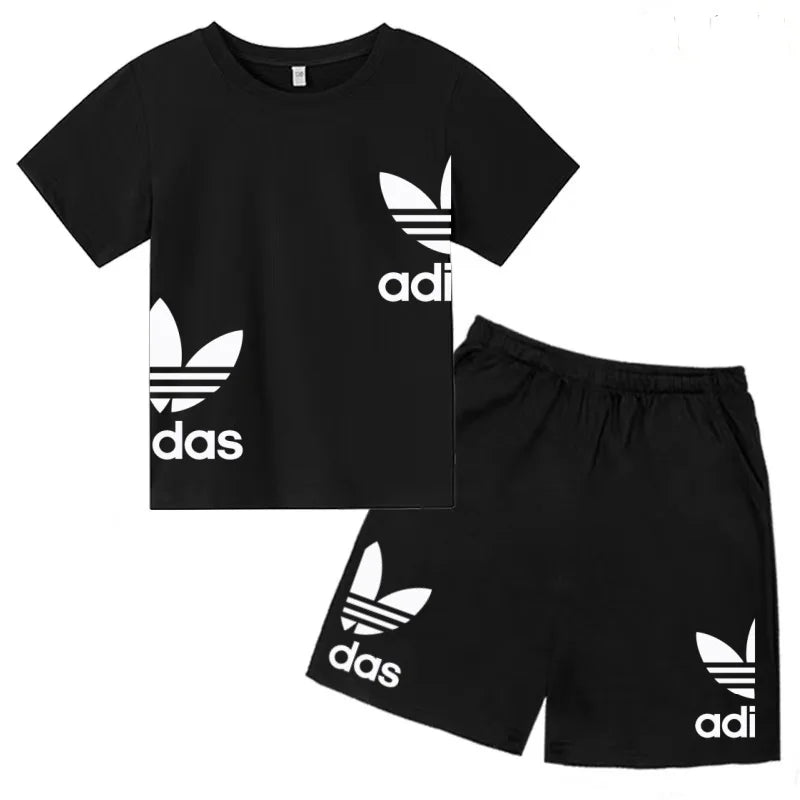 Ensemble enfant T-shirt à lettres et short – CLEVI Paris