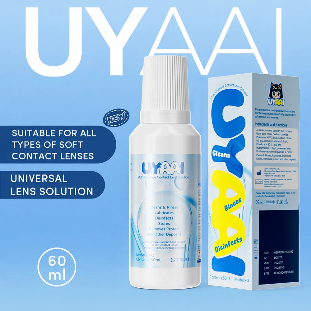 Solution Nettoyante pour Lentilles de Contact 60ml – Hydratante & Apaisante