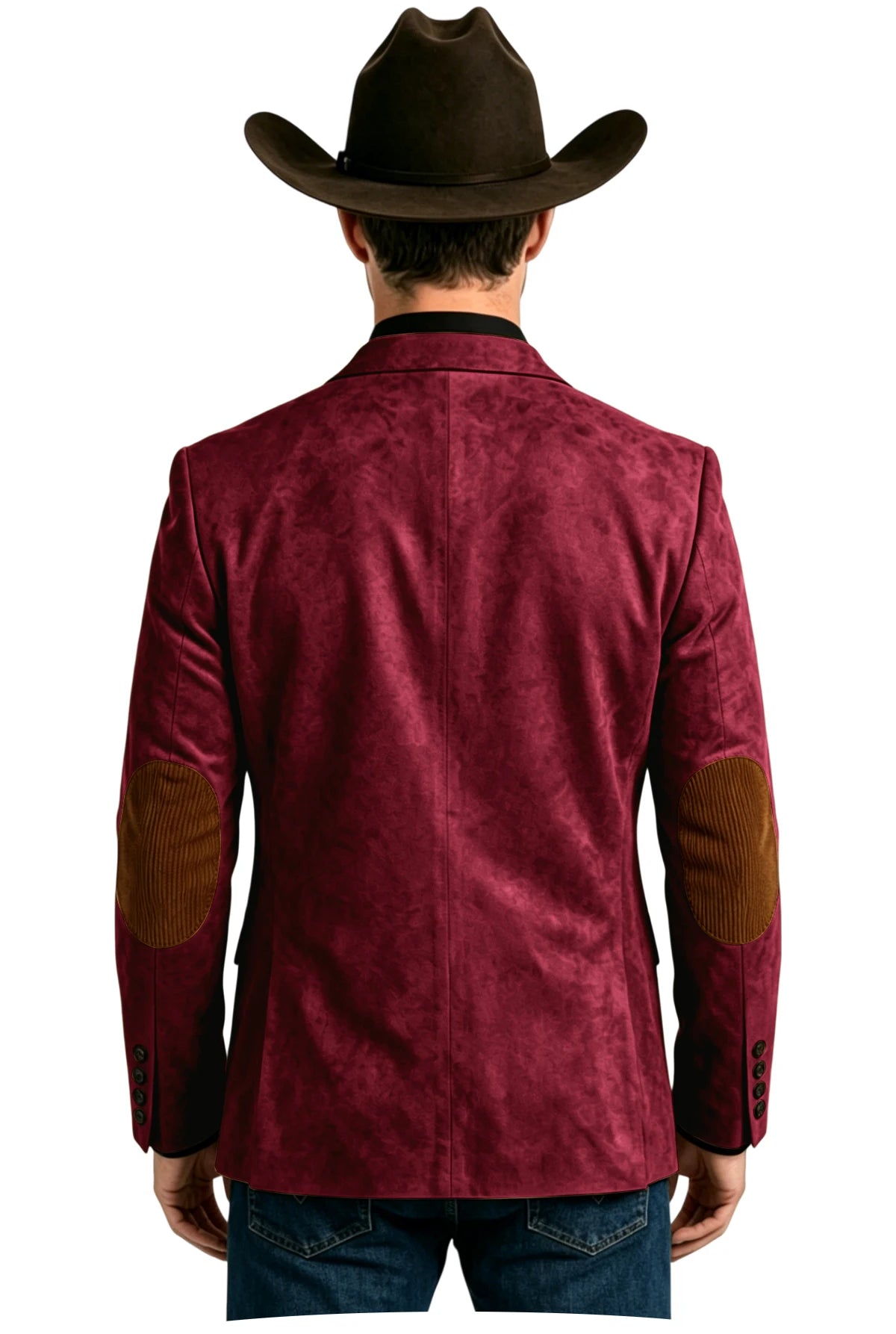 Blazer homme effet daim style western – CLEVI Paris