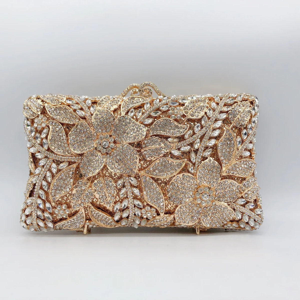 Pochette Soirée Femme XIYUAN Métal Minaudière Chaîne 18×6×12cm 4 Coloris – CLEVI Paris
