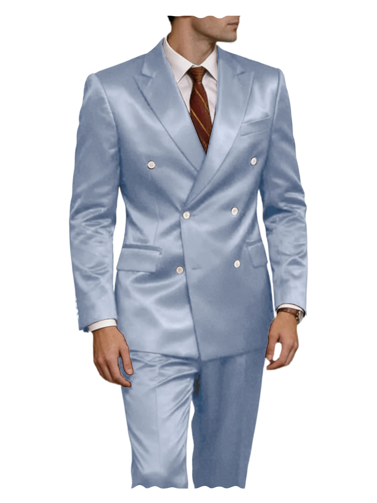 Smoking homme 2 pièces en satin – CLEVI Paris