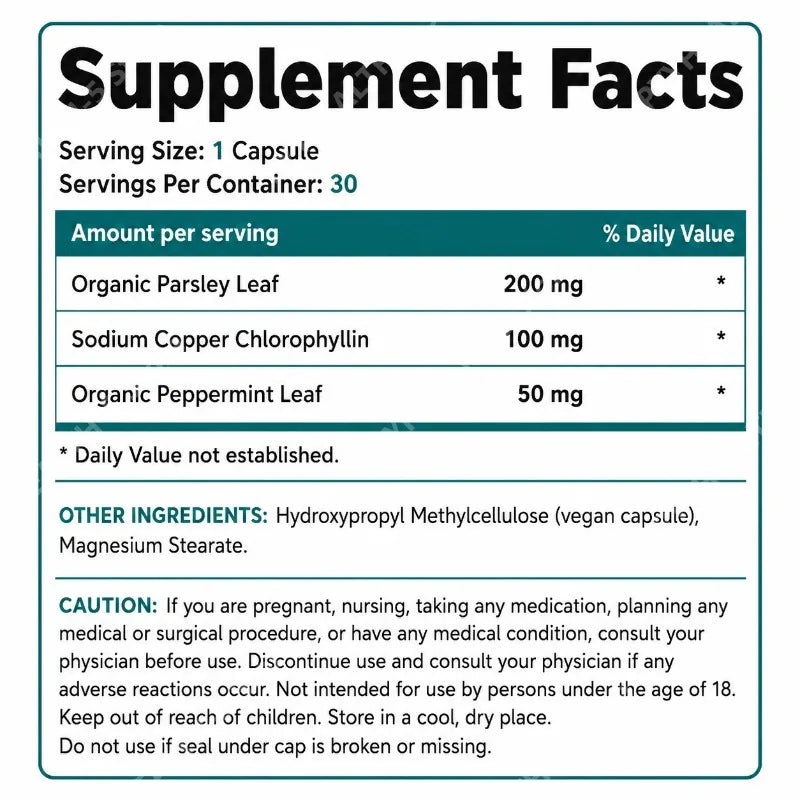 Chlorophylle en capsules – CLEVI Paris