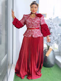 Robe longue africaine de cérémonie – CLEVI Paris