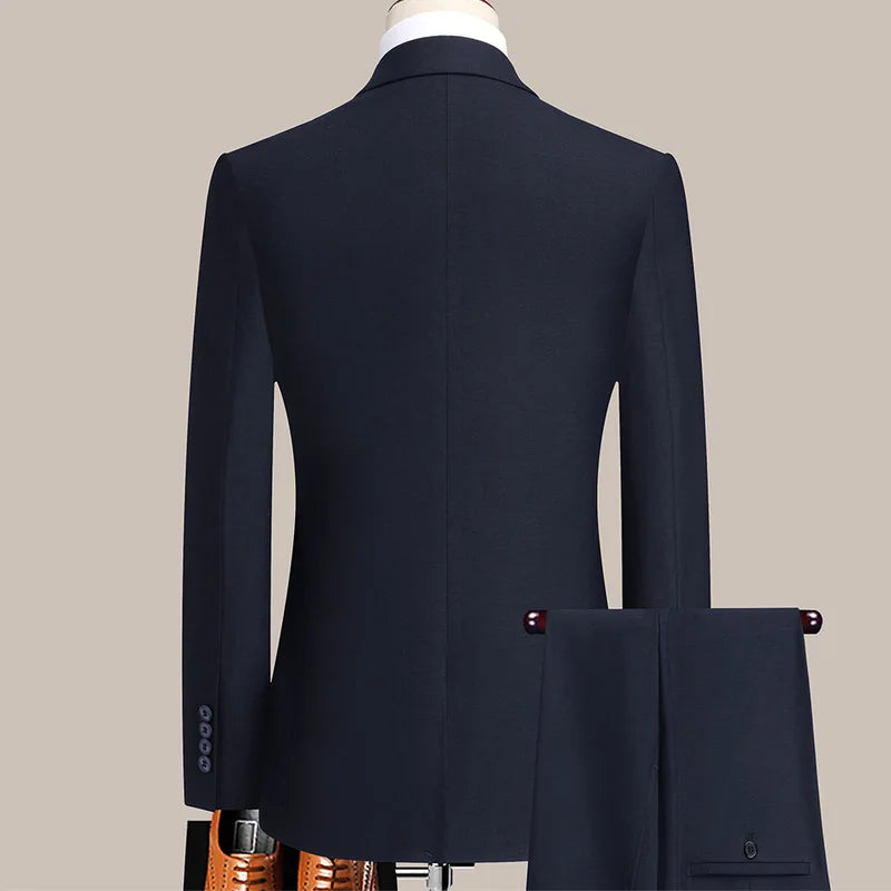 Costume homme croisé bleu – CLEVI Paris