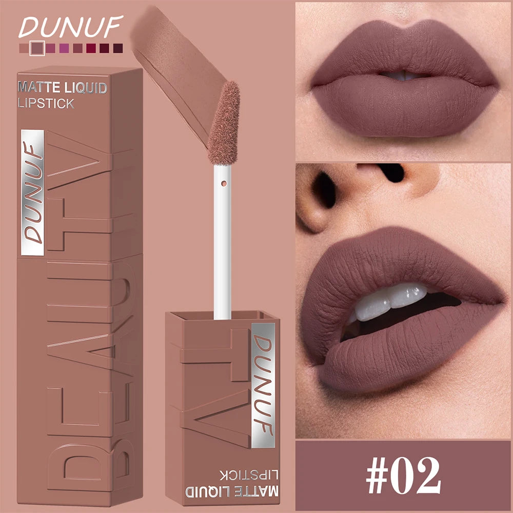Gloss Lèvres Mat Velvet Tube Carré Waterproof Longue Tenue 8 Teintes – CLEVI Paris