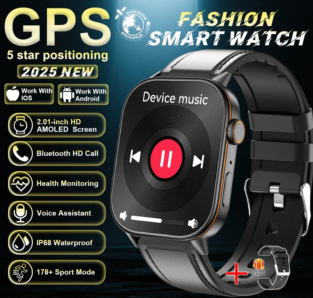 Montre connectée GUHUAVMI AMOLED 2,01 pouces – CLEVI Paris