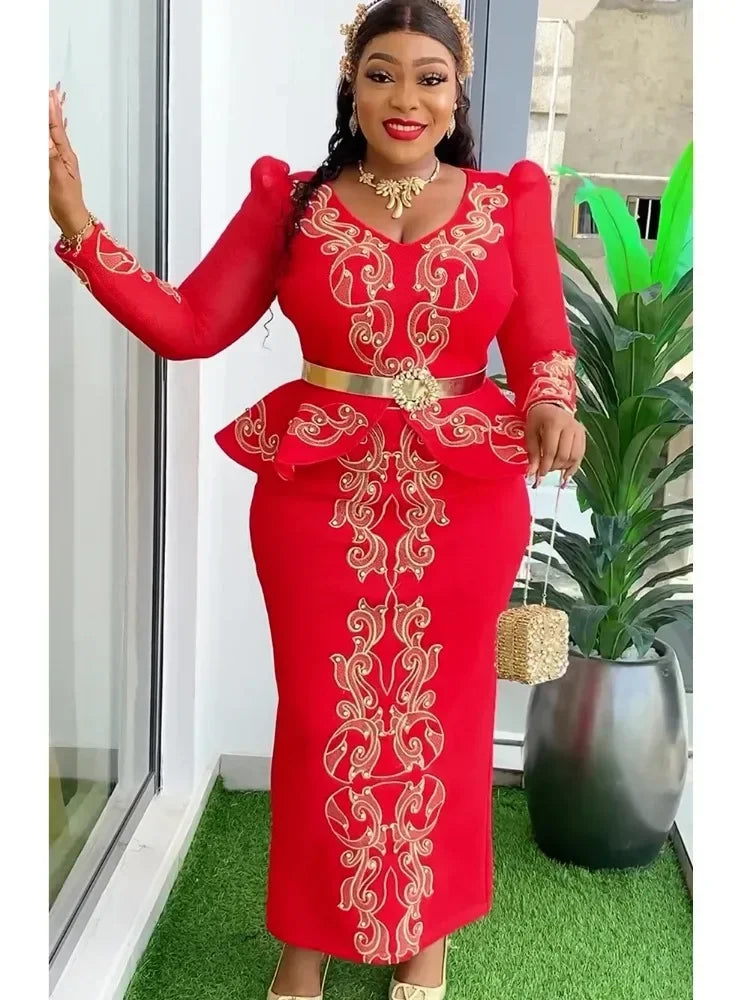 Robe longue africaine de cérémonie – CLEVI Paris