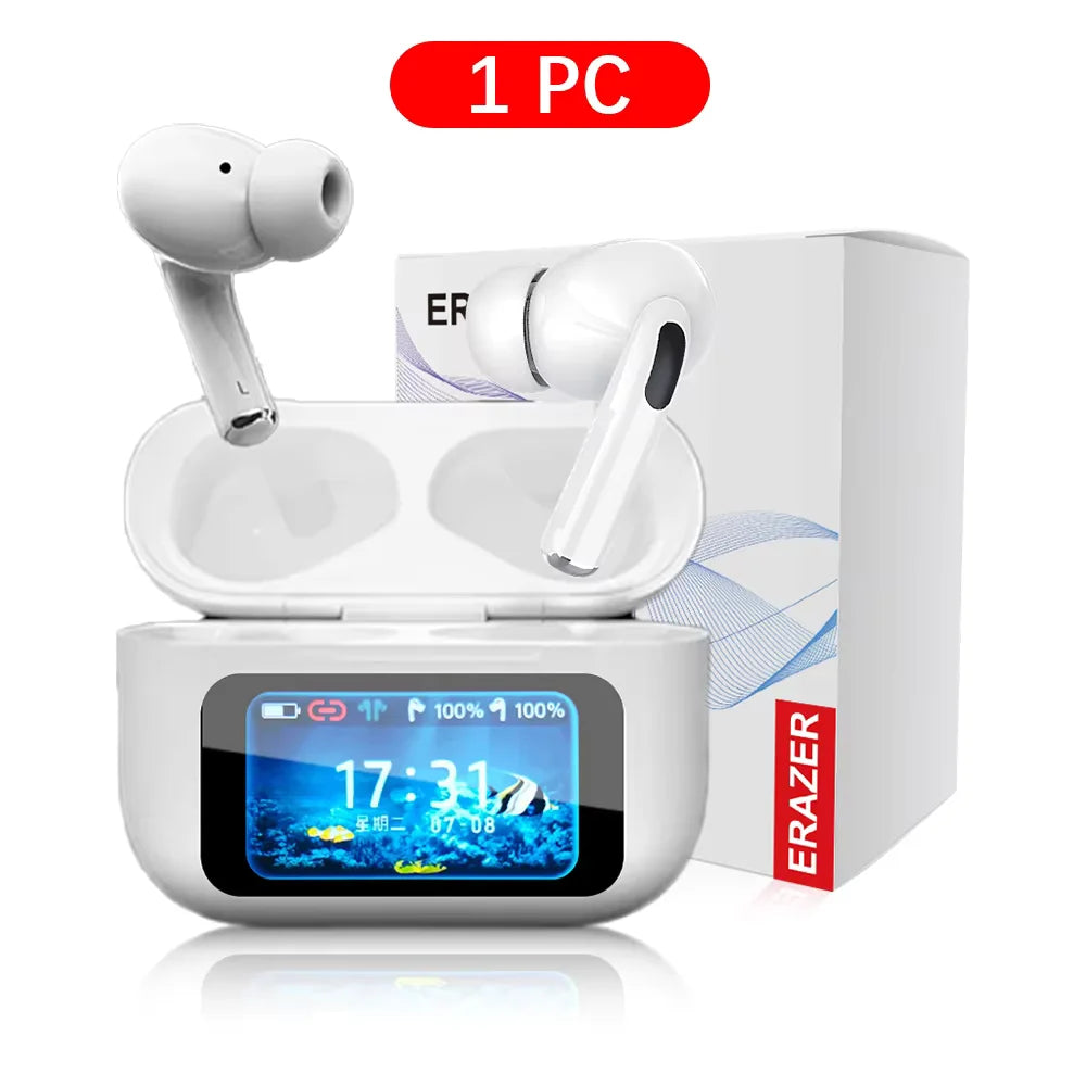 Écouteurs TWS ERAZER ANC Écran LCD Tactile Bluetooth 5.0 – CLEVI Paris
