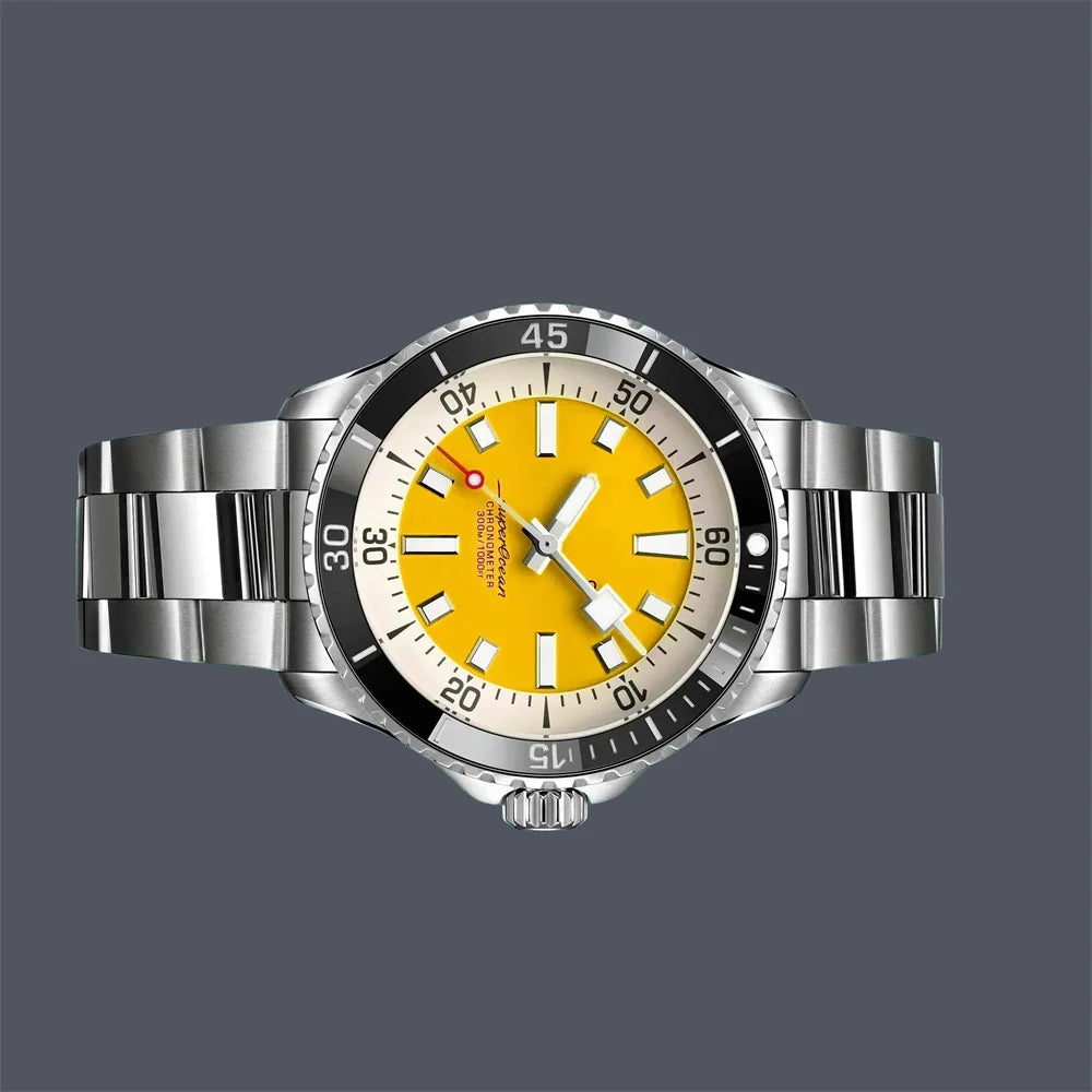 Montre Homme Automatique Luxe Acier Verre Saphir Couronne Vissée Cytupr – CLEVI Paris