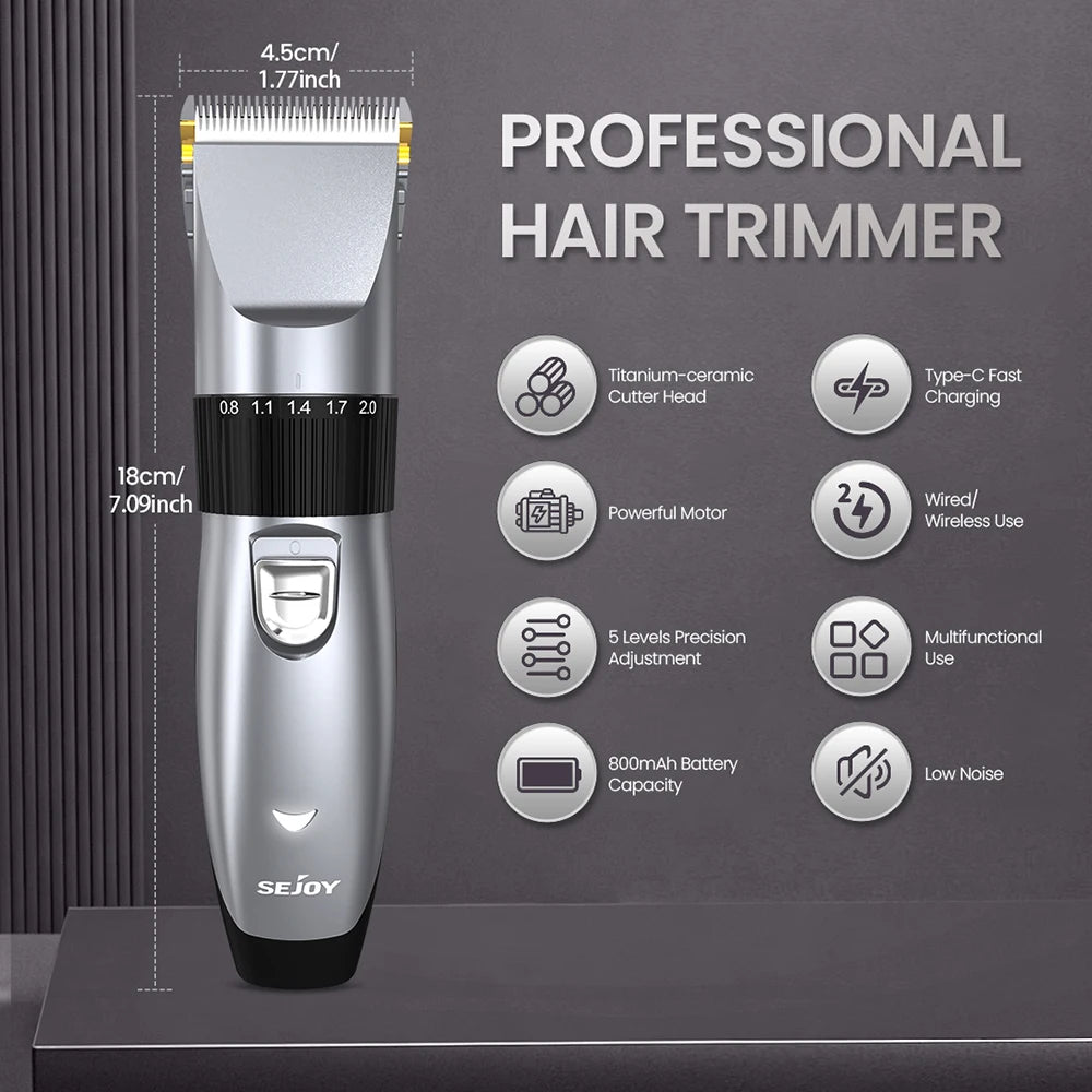 Tondeuse cheveux & barbe rechargeable – CLEVI Paris