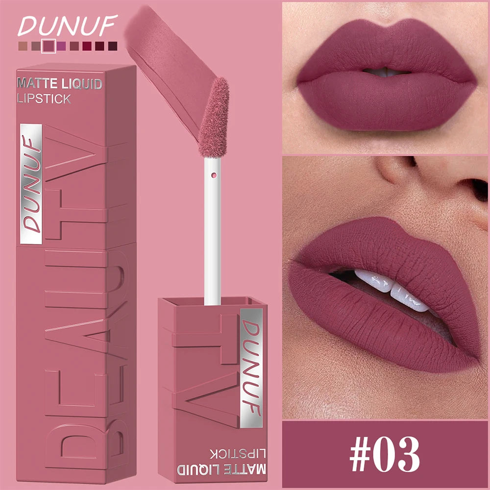 Gloss Lèvres Mat Velvet Tube Carré Waterproof Longue Tenue 8 Teintes – CLEVI Paris