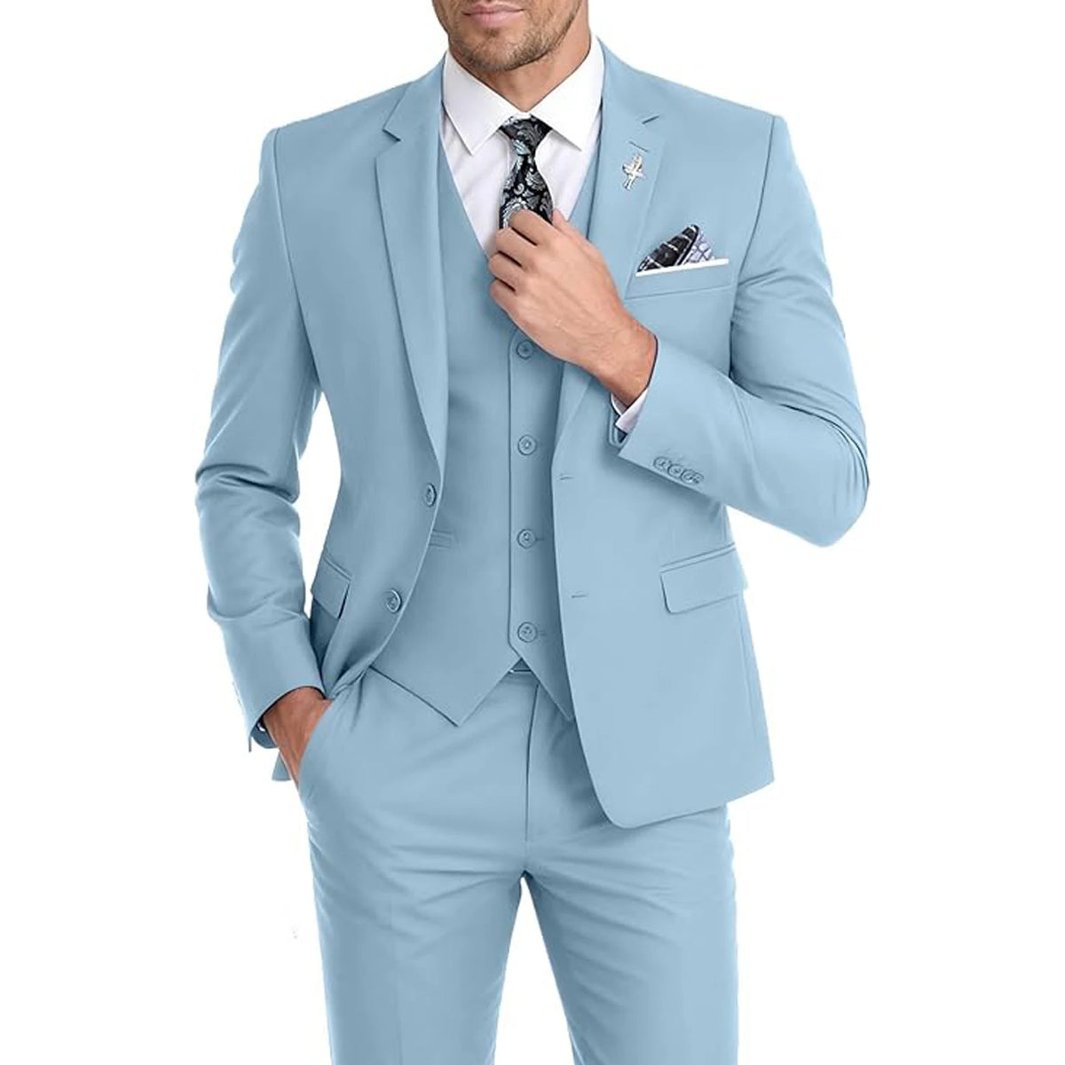 Costume 3 pièces homme slim – CLEVI Paris