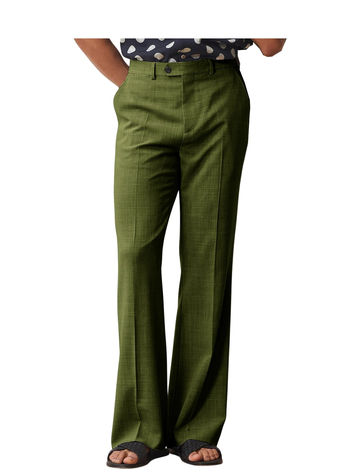 Pantalon homme habillé micro-évasé – CLEVI Paris