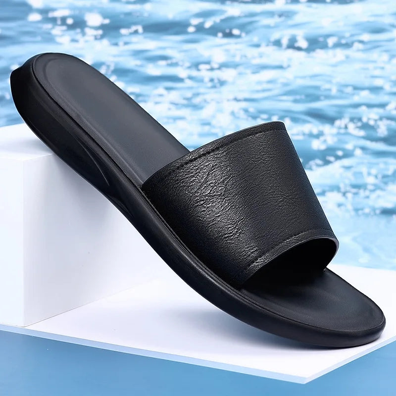 Sandales homme Comemore noires d’été – CLEVI Paris