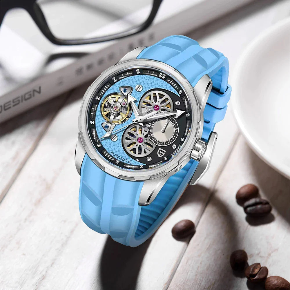 Montre Homme Automatique Squelette Tourbillon Business Pagani Design PD-YS022 – CLEVI Paris