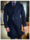 Manteau homme long double boutonnage – CLEVI Paris