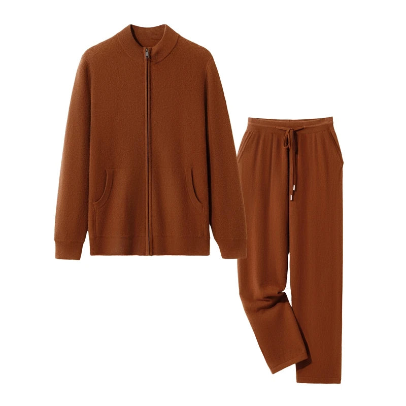 Ensemble homme cachemire col montant – CLEVI Paris