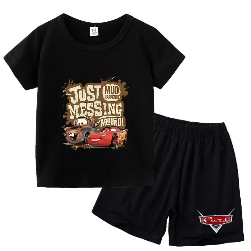 Ensemble enfant Cars T-shirt et short – CLEVI Paris