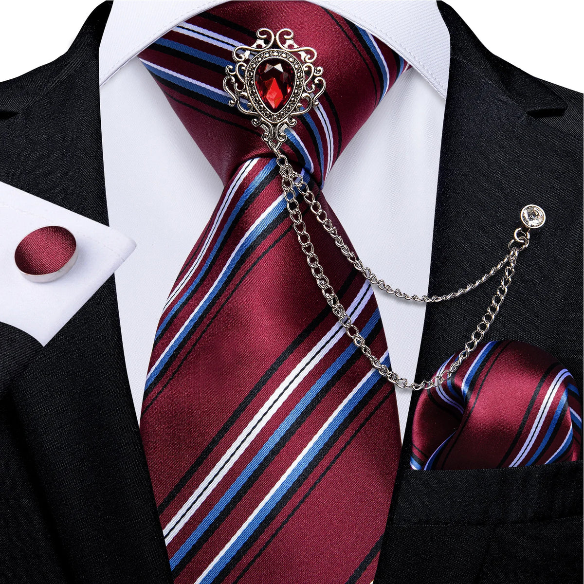 Coffret cravate homme, pochette et accessoires – CLEVI Paris