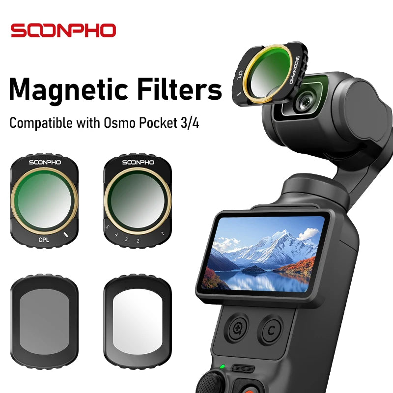 Filtres magnétiques pour Osmo Pocket 3/4 – CLEVI Paris