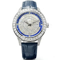 Montre Homme Automatique Cadran Argent Serti Diamants Huayra – CLEVI Paris