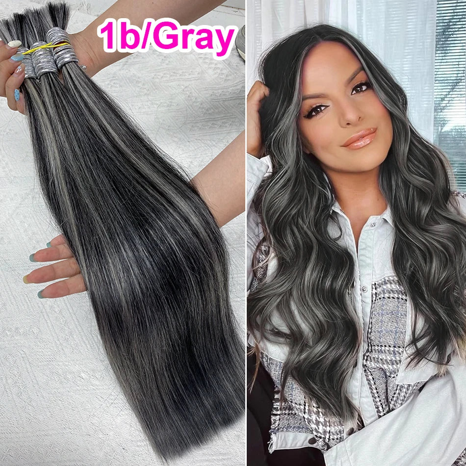 Mèches Bulk Brésiliennes Lisses 100% Cheveux Humains – CLEVI Paris