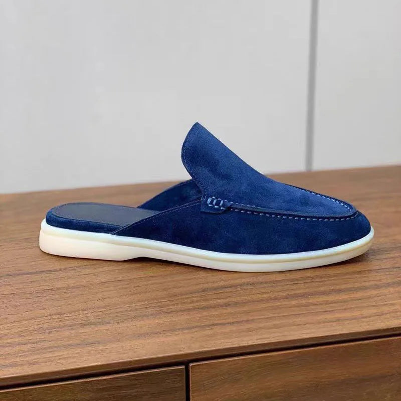 Mules Unisexe Cuir Véritable Peau de Mouton Plates Été EU 35-47 Multicolore – CLEVI Paris
