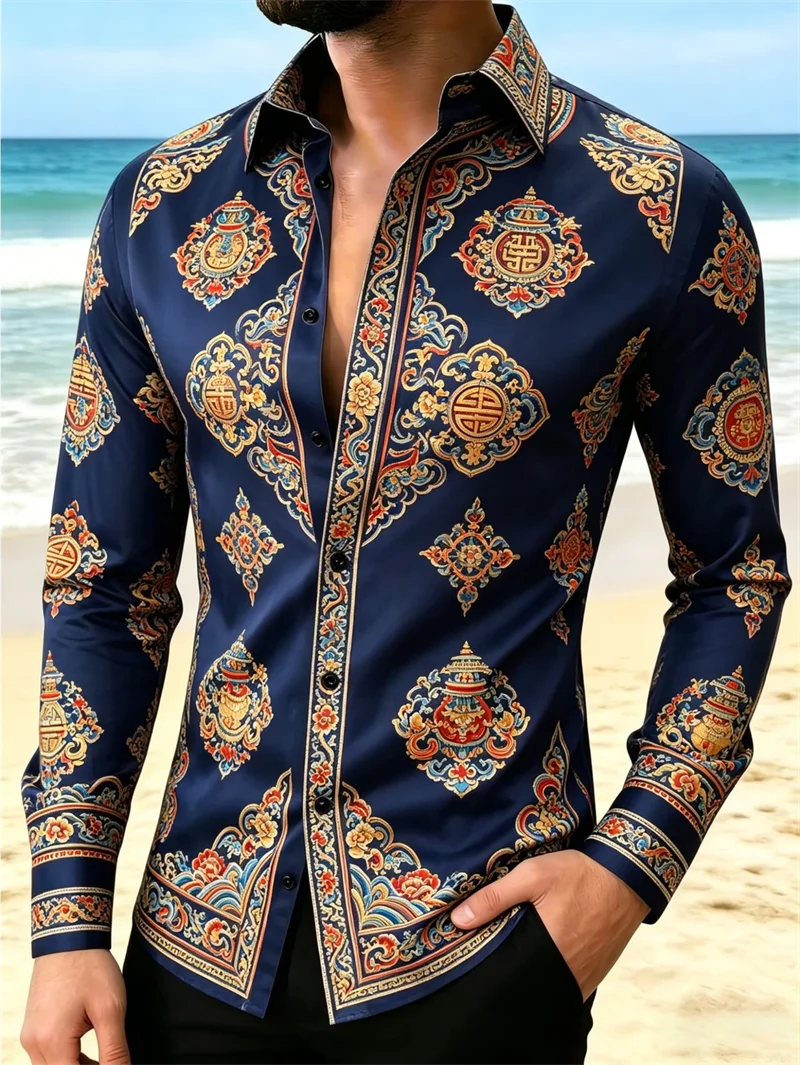 Chemise homme imprimée tendance – CLEVI Paris