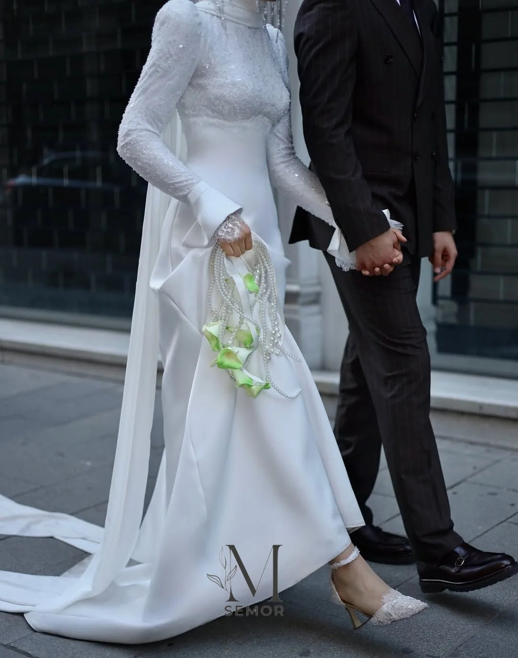 Robe de mariée musulmane sirène – CLEVI Paris