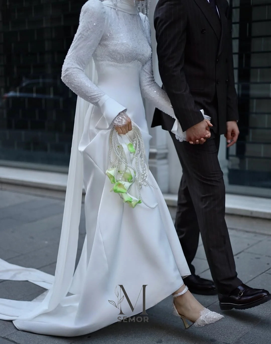 Robe de mariée musulmane sirène – CLEVI Paris