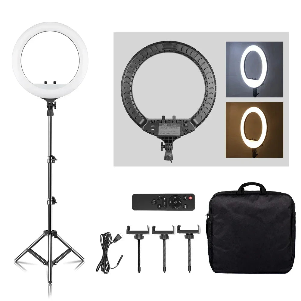 Anneau LED SH 18 pouces et supports au choix – CLEVI Paris