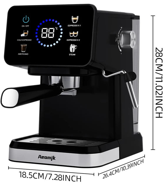 Machine expresso semi-automatique 1,5 L et mousseur – CLEVI Paris