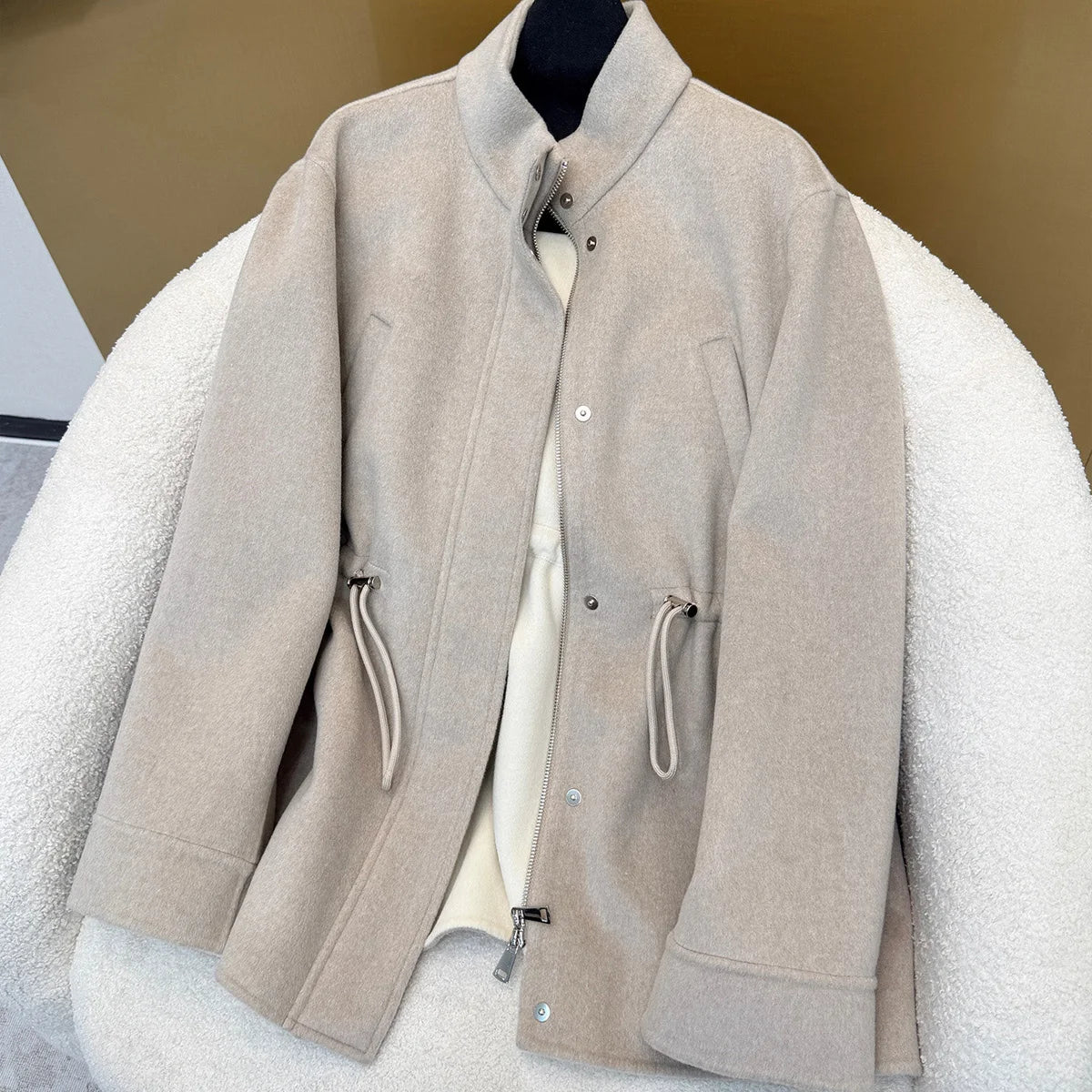 Ensemble femme veste et gilet laine cachemire – CLEVI Paris
