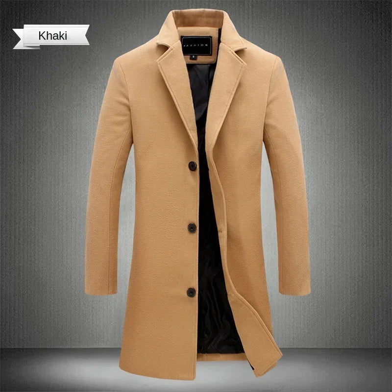 Manteau Homme Long en Coton – CLEVI Paris