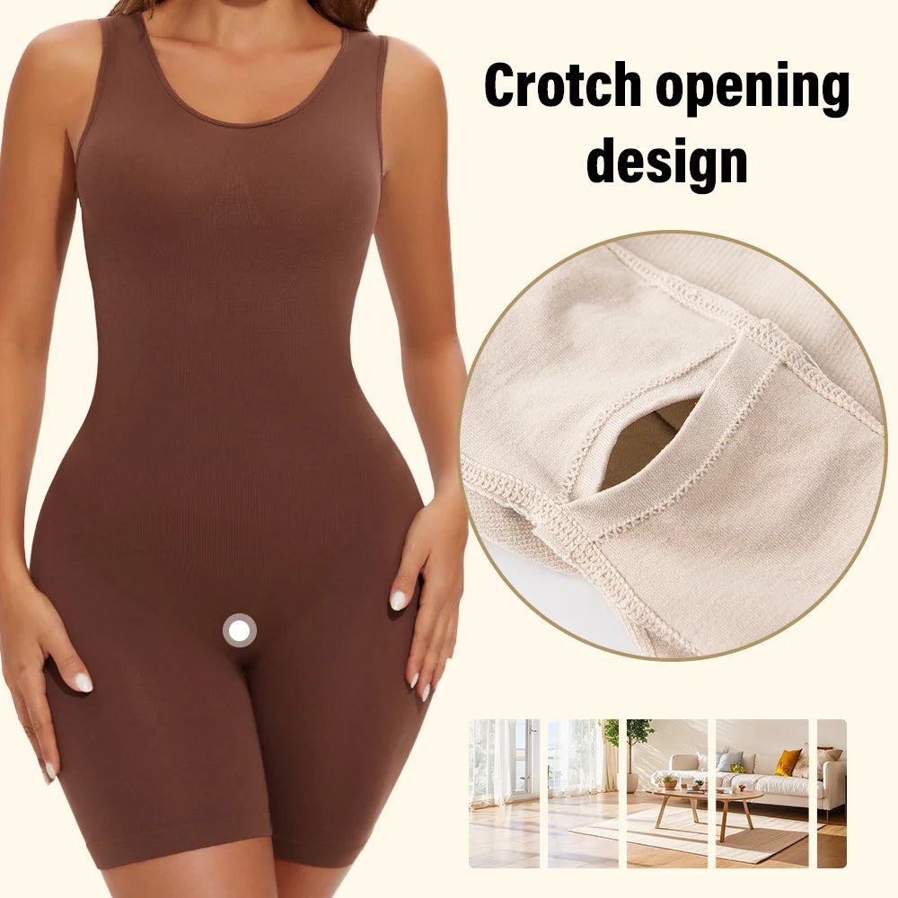 Gaine Gainante Femme Bodysuit Sculptant Sans Couture Contrôle Ferme Bretelles Larges Combinaison Minceur S-XXL – CLEVI Paris