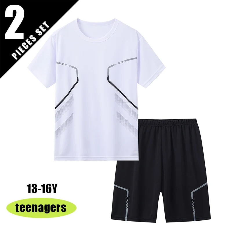 Ensemble ado T-shirt imprimé et short – CLEVI Paris