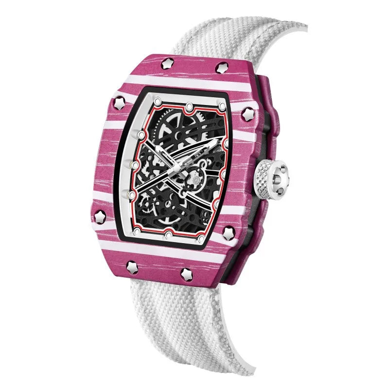 STARPERISH Montre Automatique Japonais Homme Tonneau Ultra-Fin Nylon Lumineux – CLEVI Paris