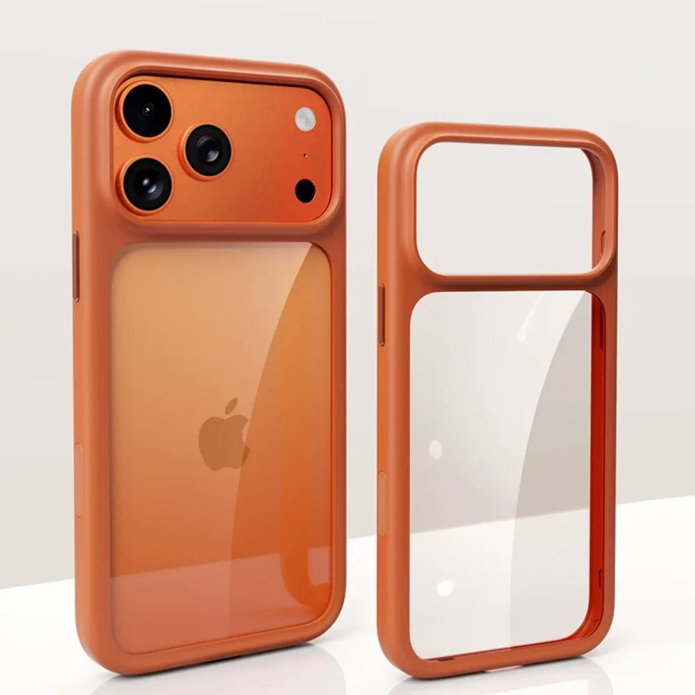 Coque transparente iPhone finition métal – CLEVI Paris